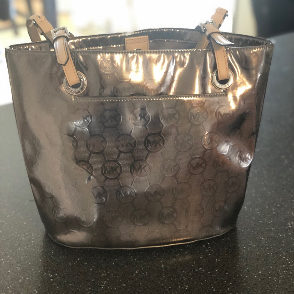 Gold Michael Kors bag